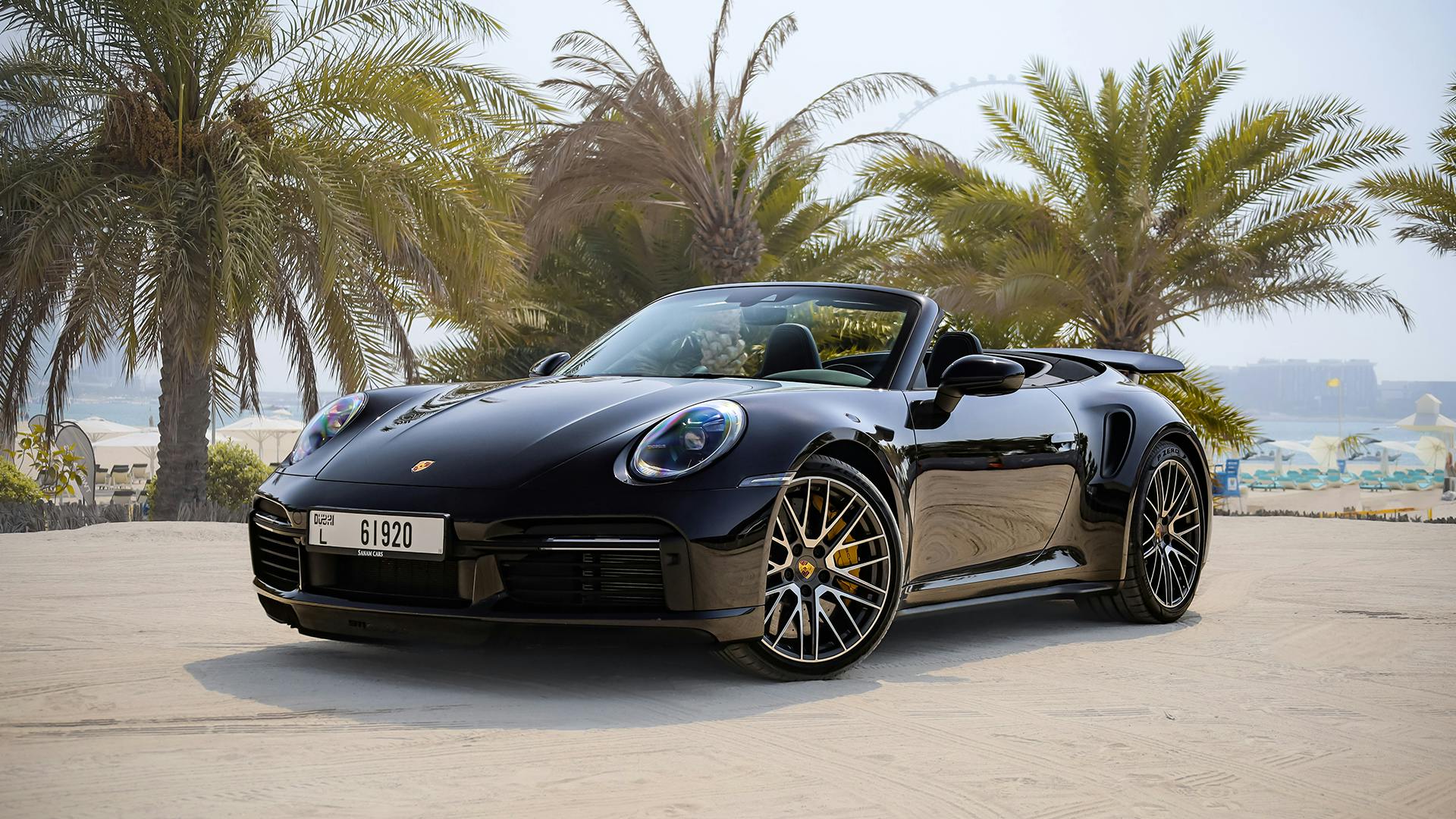 Porsche 911 turbo S black front side