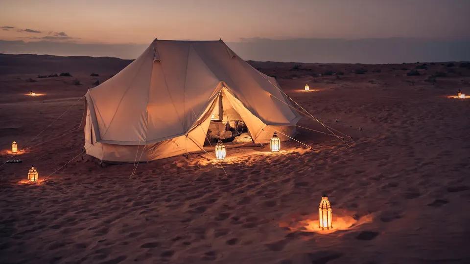 Discover the Best Places for Glamping in Dubai - 580x326